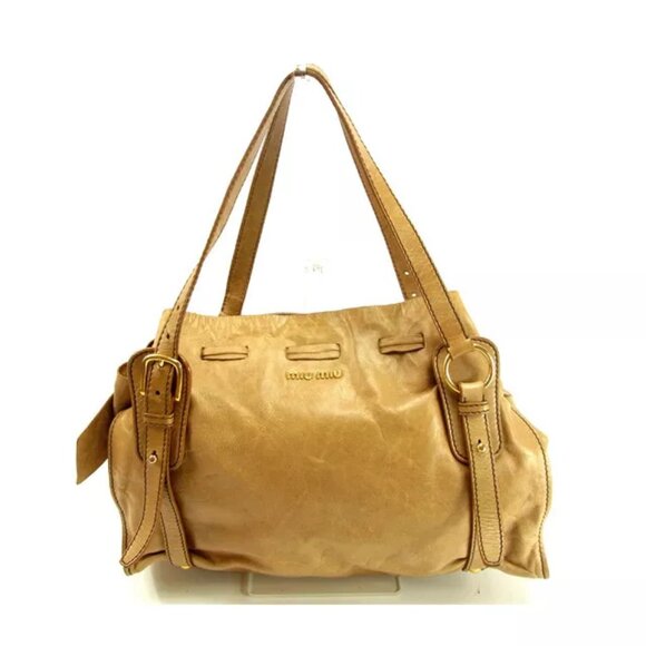 miumiu Shoulder bag Beige Woman Authentic Used - Picture 1 of 6